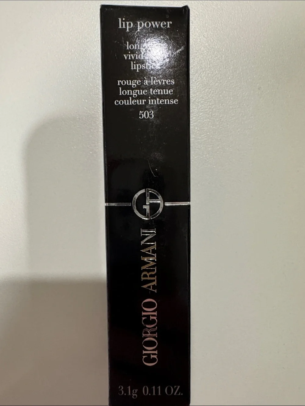 Giorgio Armani Lip Power Long-Lasting Lipstick — Shade 503 Eccentrico